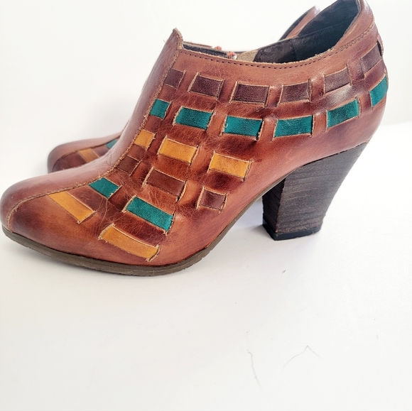 L’Artiste by Spring Step Brilliance Pump multi color leather woven unique size 5 - Picture 6 of 8